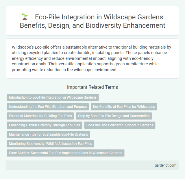 Eco-Pile Integration in Wildscape Gardens: Benefits, Design, and Biodiversity Enhancement