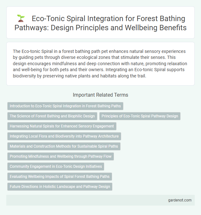 Eco-Tonic Spiral Integration for Forest Bathing Pathways: Design Principles and Wellbeing Benefits