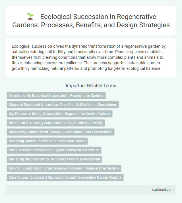Ecological Succession in Regenerative Gardens: Processes, Benefits, and Design Strategies