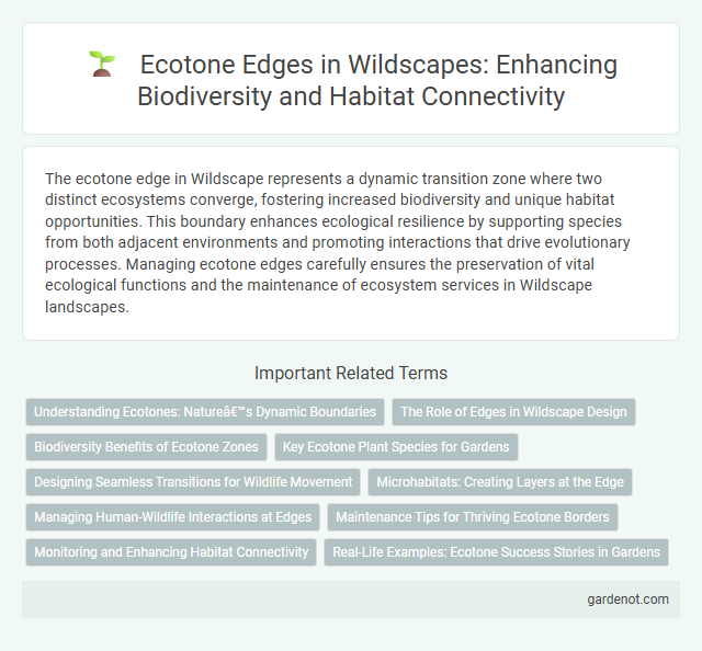 Ecotone Edges in Wildscapes: Enhancing Biodiversity and Habitat Connectivity