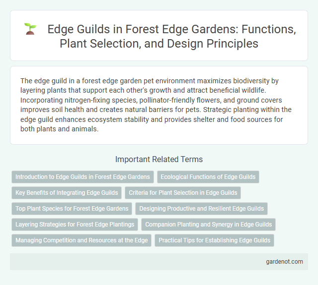Edge Guilds in Forest Edge Gardens: Functions, Plant Selection, and Design Principles