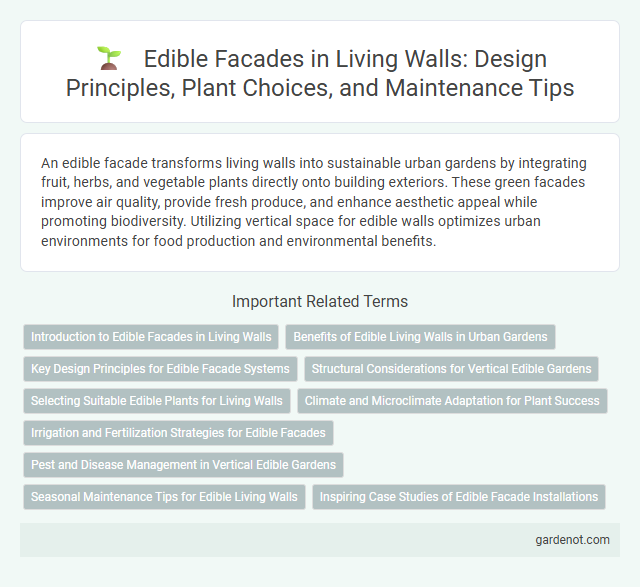 Edible Facades in Living Walls: Design Principles, Plant Choices, and Maintenance Tips