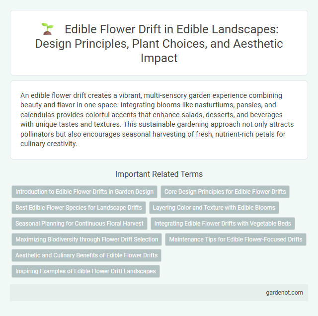 Edible Flower Drift in Edible Landscapes: Design Principles, Plant Choices, and Aesthetic Impact