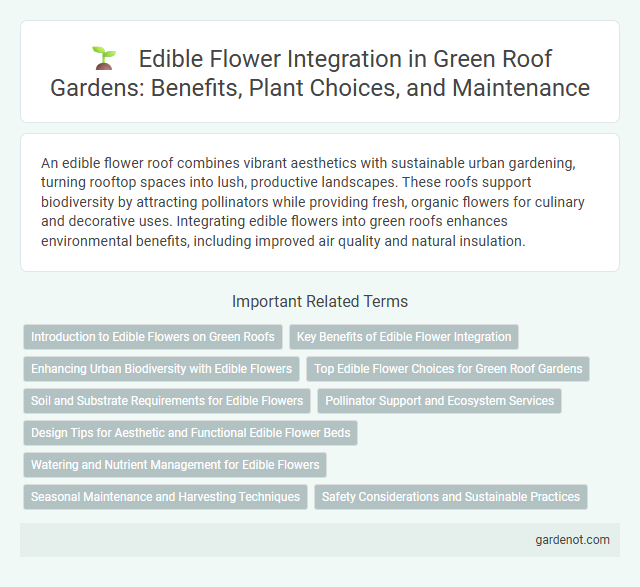 Edible Flower Integration in Green Roof Gardens: Benefits, Plant Choices, and Maintenance