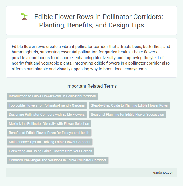 Edible Flower Rows in Pollinator Corridors: Planting, Benefits, and Design Tips