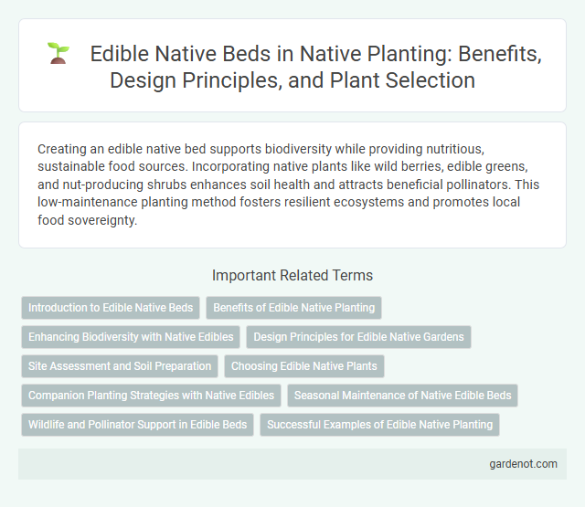 Edible Native Beds in Native Planting: Benefits, Design Principles, and Plant Selection