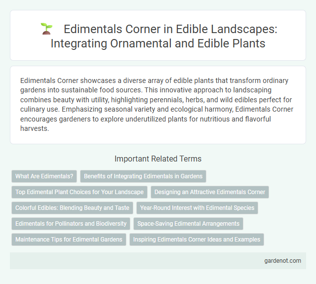 Edimentals Corner in Edible Landscapes: Integrating Ornamental and Edible Plants