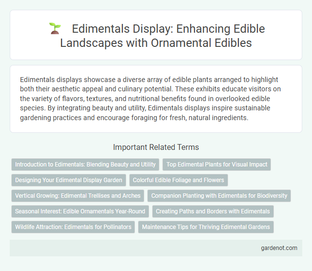 Edimentals Display: Enhancing Edible Landscapes with Ornamental Edibles