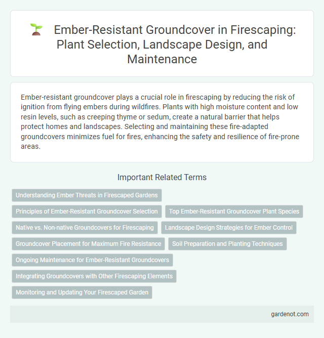 Ember-Resistant Groundcover in Firescaping: Plant Selection, Landscape Design, and Maintenance