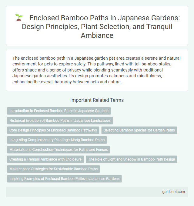Enclosed Bamboo Paths in Japanese Gardens: Design Principles, Plant Selection, and Tranquil Ambiance