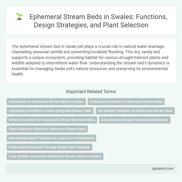 Ephemeral Stream Beds in Swales: Functions, Design Strategies, and Plant Selection