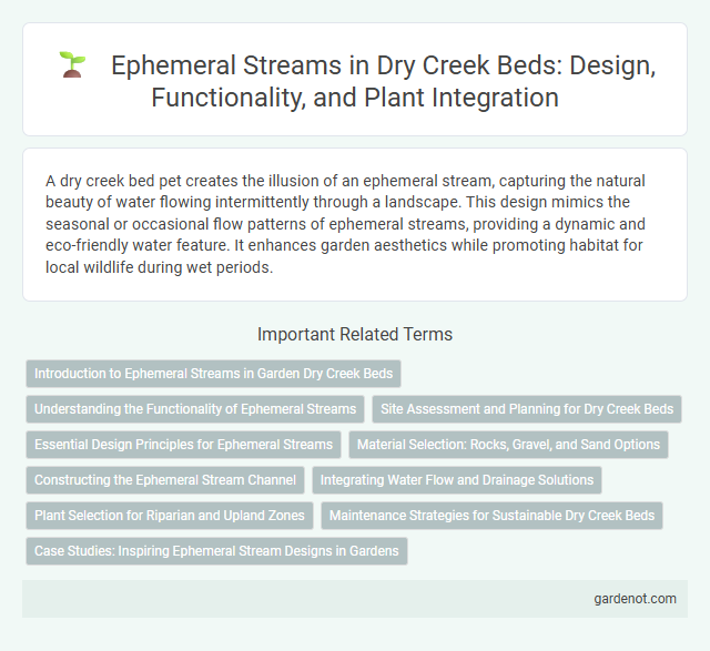 Ephemeral Streams in Dry Creek Beds: Design, Functionality, and Plant Integration