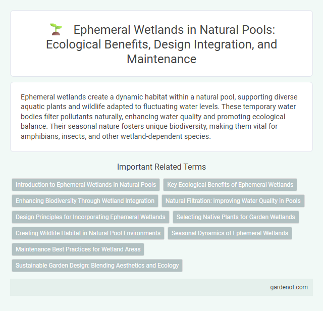 Ephemeral Wetlands in Natural Pools: Ecological Benefits, Design Integration, and Maintenance