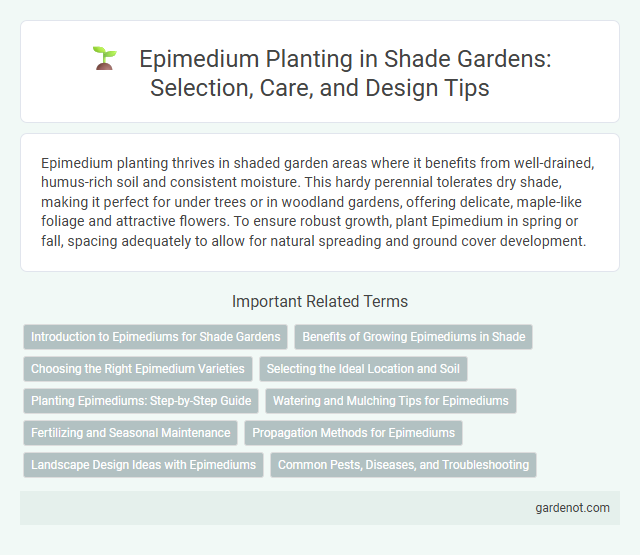 Epimedium Planting in Shade Gardens: Selection, Care, and Design Tips