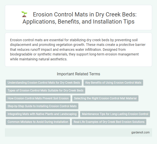 Erosion Control Mats in Dry Creek Beds: Applications, Benefits, and Installation Tips