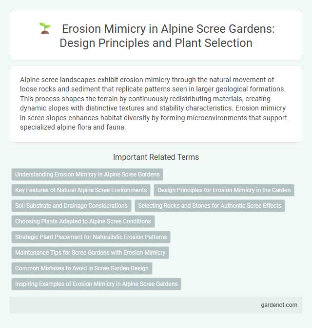 Erosion Mimicry in Alpine Scree Gardens: Design Principles and Plant Selection