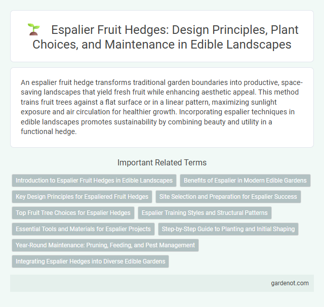 Espalier Fruit Hedges: Design Principles, Plant Choices, and Maintenance in Edible Landscapes