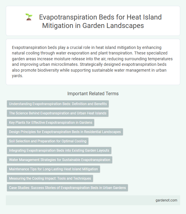 Evapotranspiration Beds for Heat Island Mitigation in Garden Landscapes