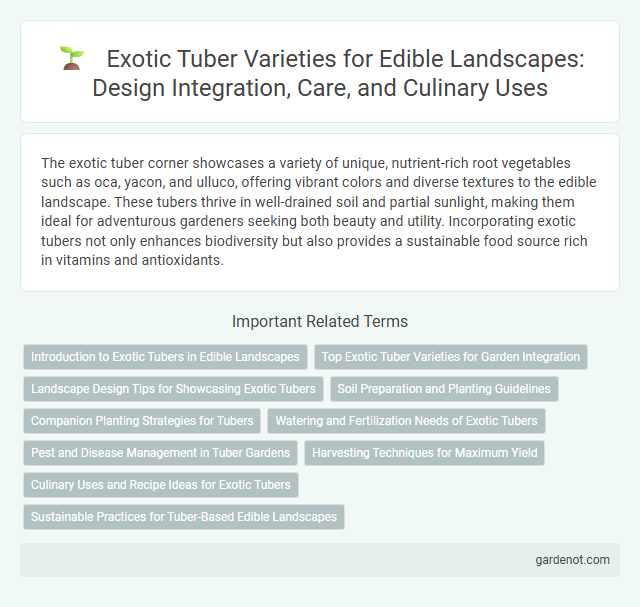 Exotic Tuber Varieties for Edible Landscapes: Design Integration, Care, and Culinary Uses