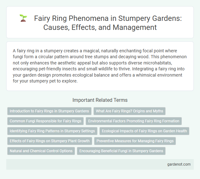Fairy Ring Phenomena in Stumpery Gardens: Causes, Effects, and Management