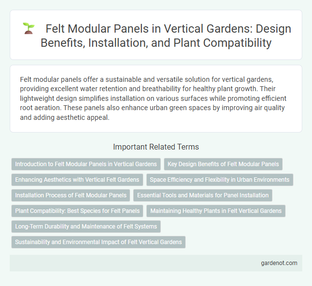 Felt Modular Panels in Vertical Gardens: Design Benefits, Installation, and Plant Compatibility