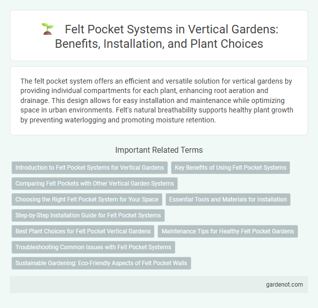 Felt Pocket Systems in Vertical Gardens: Benefits, Installation, and Plant Choices
