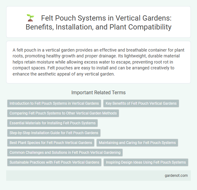 Felt Pouch Systems in Vertical Gardens: Benefits, Installation, and Plant Compatibility