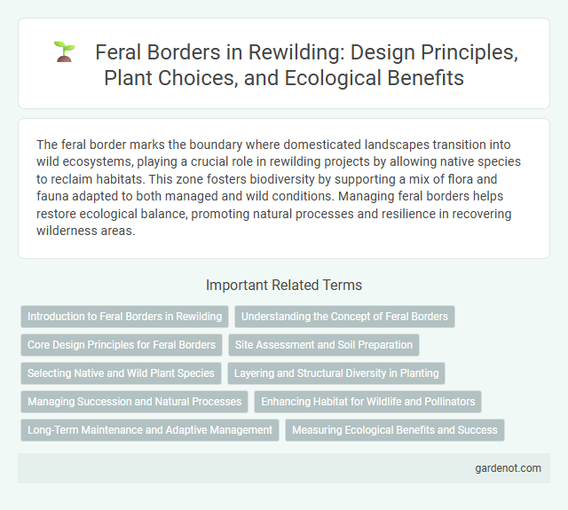 Feral Borders in Rewilding: Design Principles, Plant Choices, and Ecological Benefits