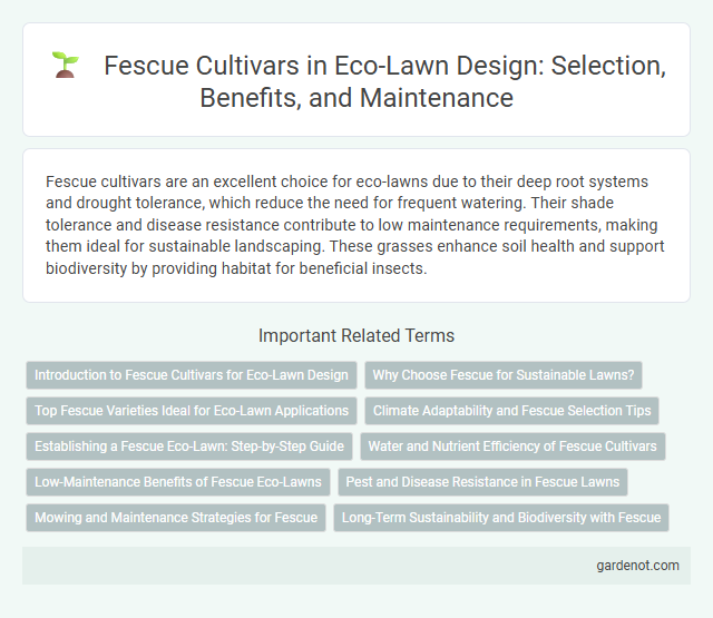 Fescue Cultivars in Eco-Lawn Design: Selection, Benefits, and Maintenance