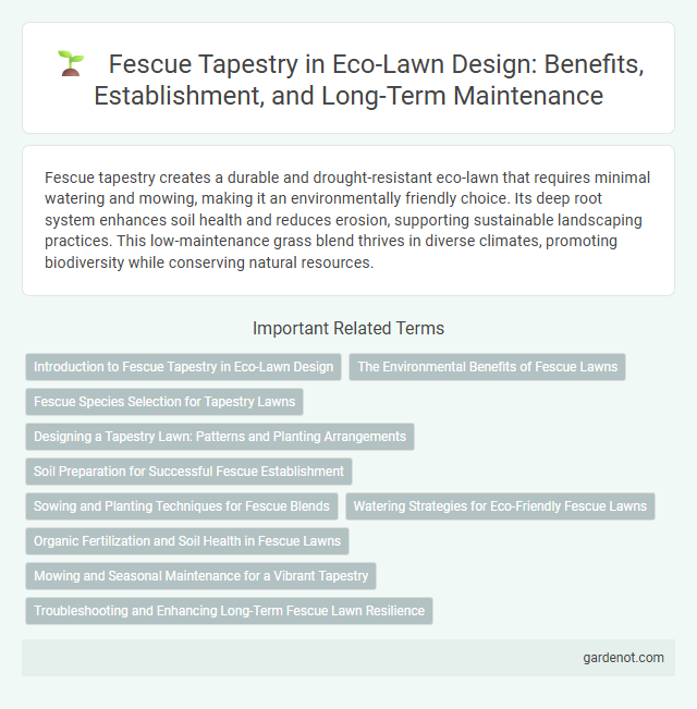 Fescue Tapestry in Eco-Lawn Design: Benefits, Establishment, and Long-Term Maintenance
