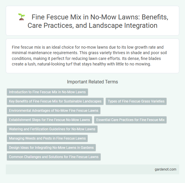 Fine Fescue Mix in No-Mow Lawns: Benefits, Care Practices, and Landscape Integration