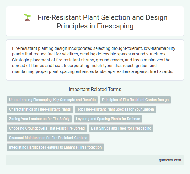 Fire-Resistant Plant Selection and Design Principles in Firescaping