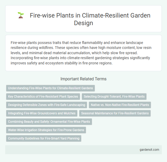 Fire-wise Plants in Climate-Resilient Garden Design