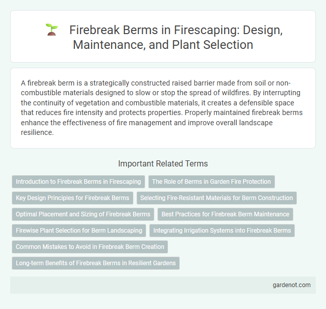 Firebreak Berms in Firescaping: Design, Maintenance, and Plant Selection