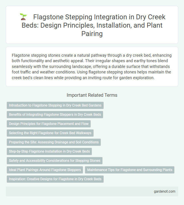 Flagstone Stepping Integration in Dry Creek Beds: Design Principles, Installation, and Plant Pairing
