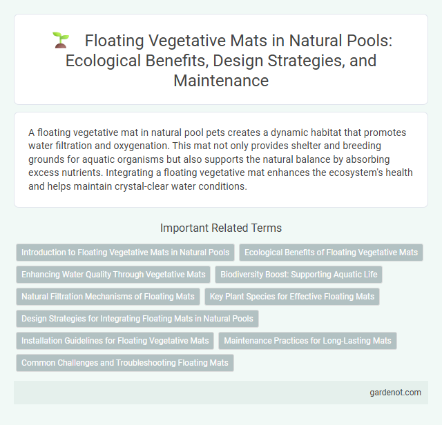 Floating Vegetative Mats in Natural Pools: Ecological Benefits, Design Strategies, and Maintenance