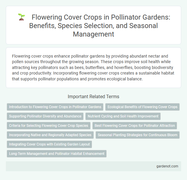 Flowering Cover Crops in Pollinator Gardens: Benefits, Species Selection, and Seasonal Management