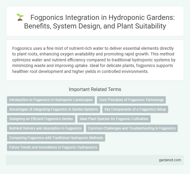 Fogponics Integration in Hydroponic Gardens: Benefits, System Design, and Plant Suitability