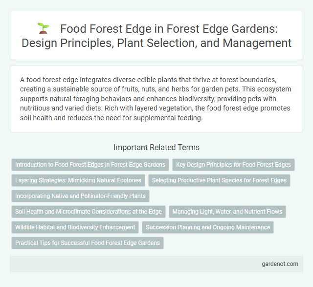 Food Forest Edge in Forest Edge Gardens: Design Principles, Plant Selection, and Management