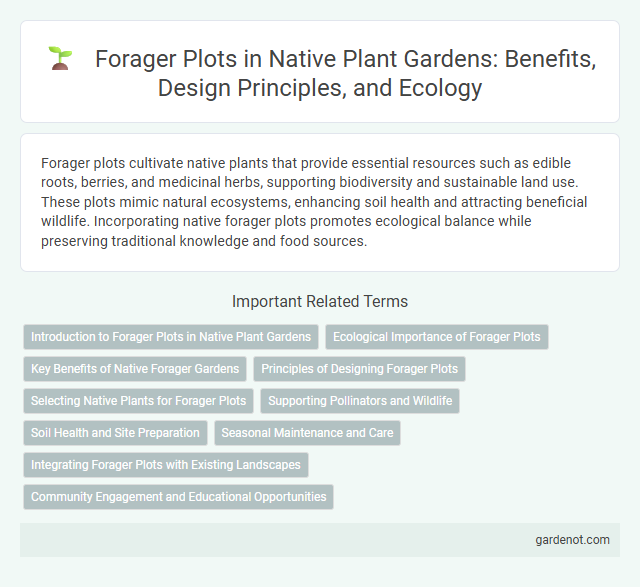 Forager Plots in Native Plant Gardens: Benefits, Design Principles, and Ecology