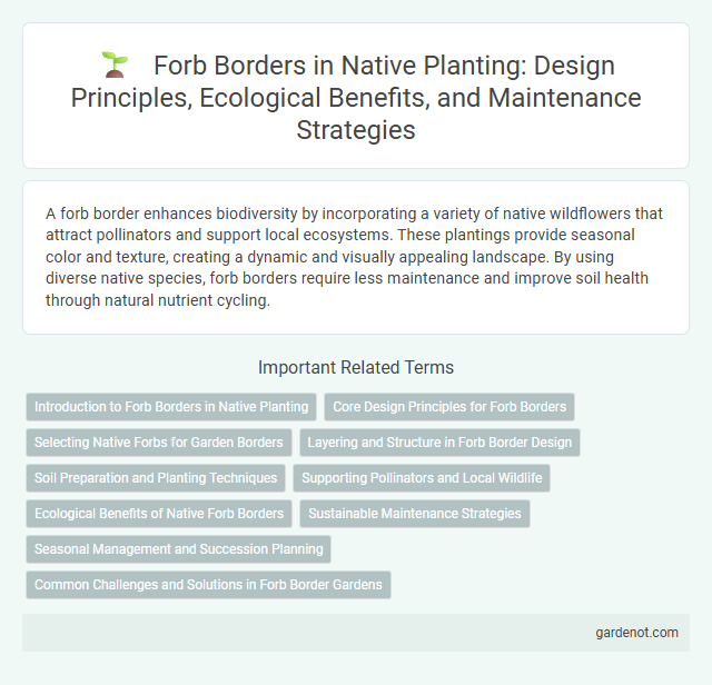 Forb Borders in Native Planting: Design Principles, Ecological Benefits, and Maintenance Strategies