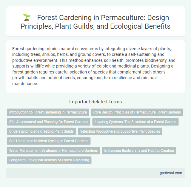 Forest Gardening in Permaculture: Design Principles, Plant Guilds, and Ecological Benefits