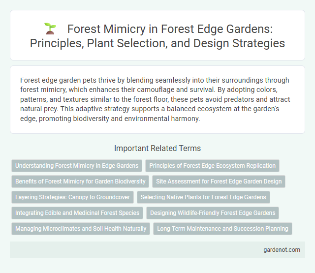 Forest Mimicry in Forest Edge Gardens: Principles, Plant Selection, and Design Strategies