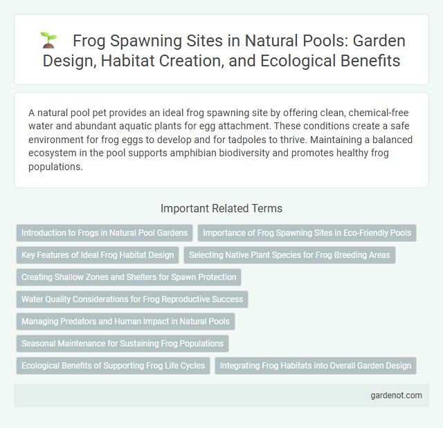 Frog Spawning Sites in Natural Pools: Garden Design, Habitat Creation, and Ecological Benefits