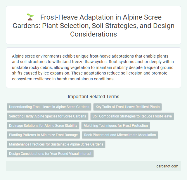 Frost-Heave Adaptation in Alpine Scree Gardens: Plant Selection, Soil Strategies, and Design Considerations