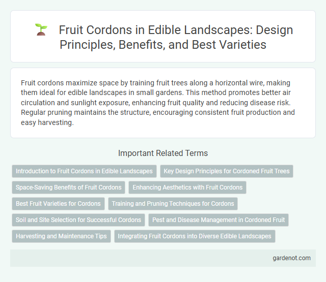 Fruit Cordons in Edible Landscapes: Design Principles, Benefits, and Best Varieties