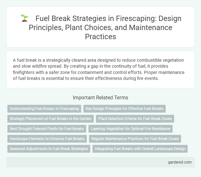 Fuel Break Strategies in Firescaping: Design Principles, Plant Choices, and Maintenance Practices