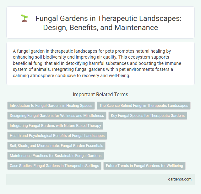 Fungal Gardens in Therapeutic Landscapes: Design, Benefits, and Maintenance