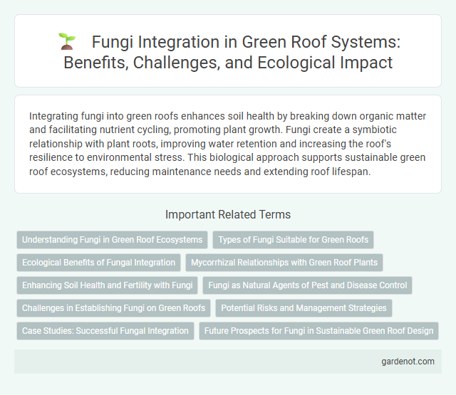 Fungi Integration in Green Roof Systems: Benefits, Challenges, and Ecological Impact