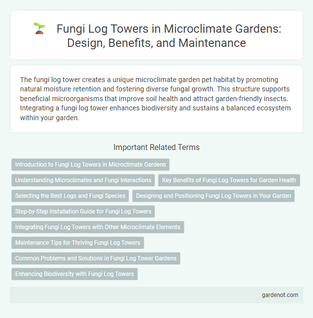 Fungi Log Towers in Microclimate Gardens: Design, Benefits, and Maintenance